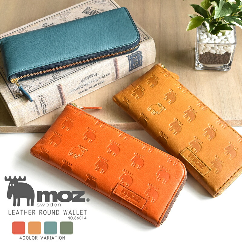 楽天市場】長財布 レディース 本革 L字ファスナー moz モズ スリム