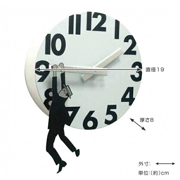 楽天市場】□在庫限り・入荷なし□ 掛け時計 19cm ホワイト EDGE