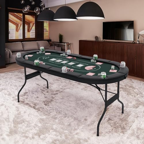yu】すぐ遊べる ポーカーテーブルセット【8人用】 すぐ遊べる ポーカー