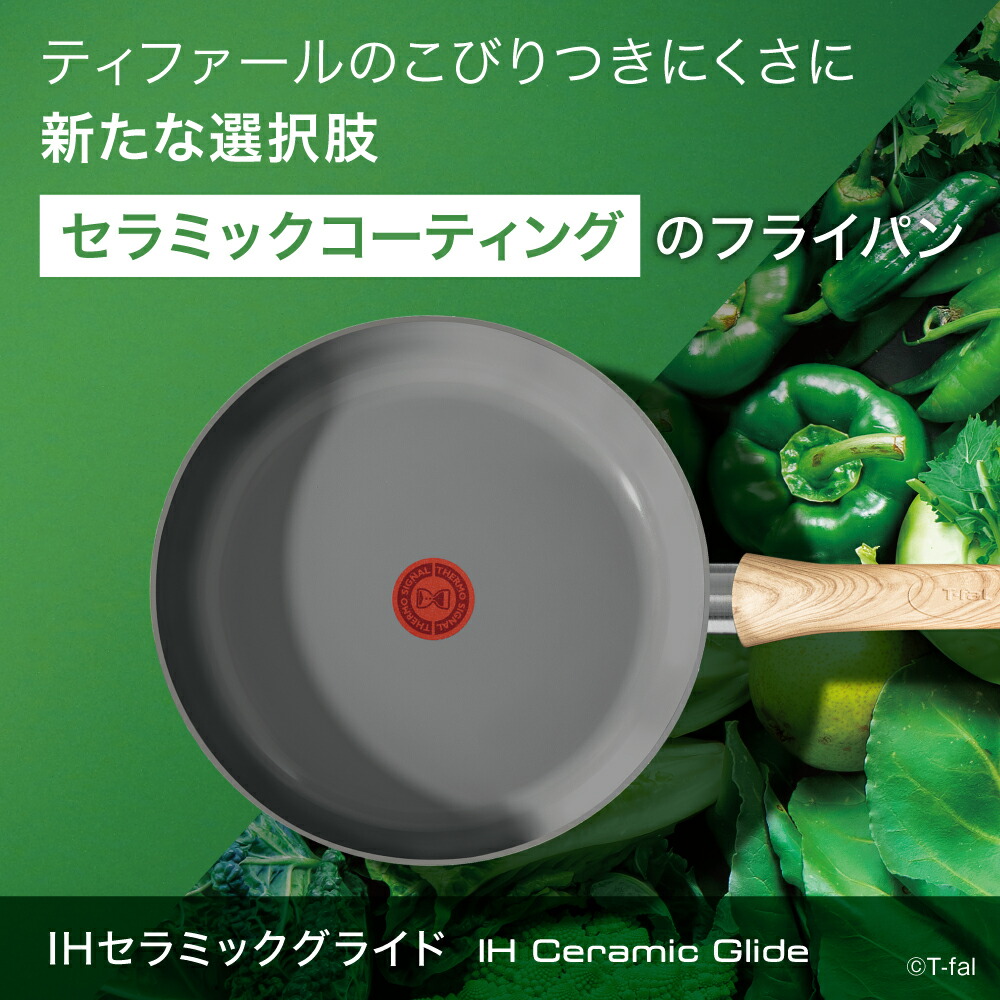 楽天市場】ティファール T-fal IHセラミックグライド アースグレー