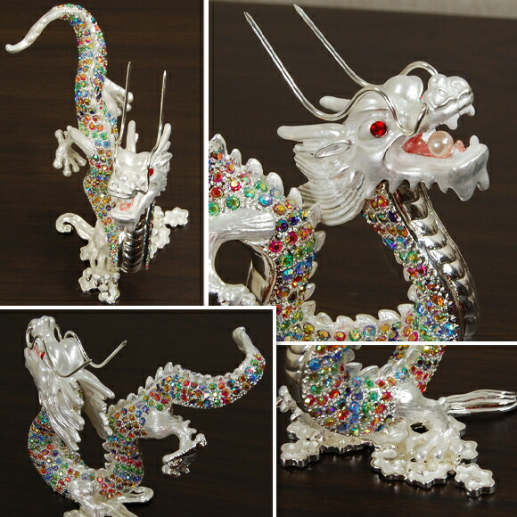楽天市場】Colorful Dragon カラフルドラゴン 色鮮やかな皇帝龍の置物
