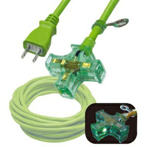 楽天市場】正和電工 ピカマルチ 延長コード 3個口 10m 若草 PM-10G