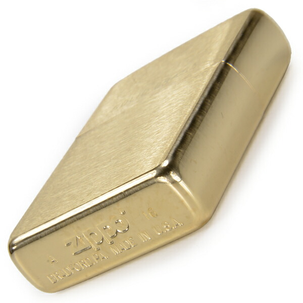 楽天市場】ZIPPO ソリッドブラス 204 ブラッシュ SOLID BRASS Brushed