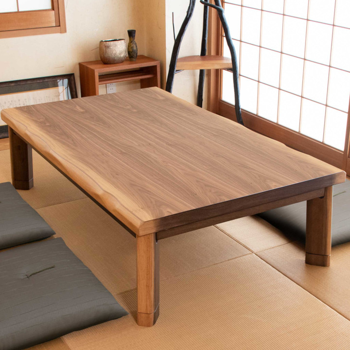 楽天市場】こたつテーブル 薩摩120W120×D80×H36/41cm[ 和室 高級感