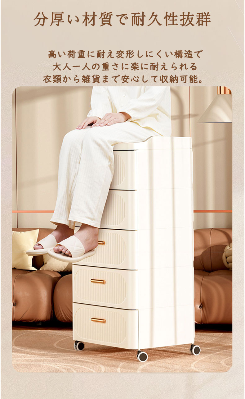 楽天市場】収納ボックス おしゃれ 衣装ケース チェスト 完成品