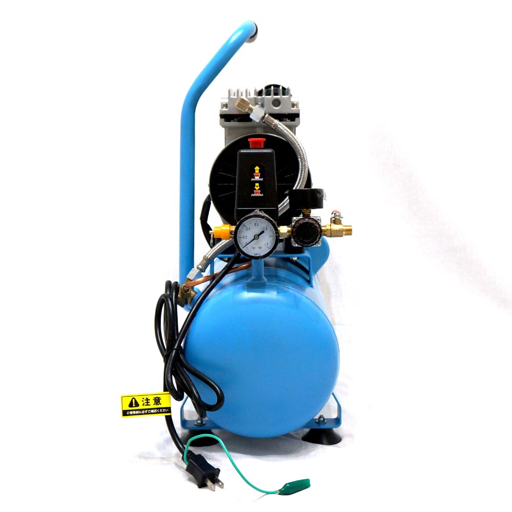楽天市場】エアーコンプレッサー 静音 オイルレス 12L 100V 静音