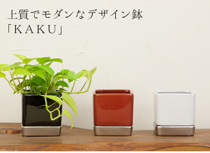 楽天市場】ミニ陶器鉢＆受け皿セット 『KAKU』シリーズ Sサイズ