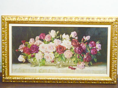 要問い合せ♥️今こそお部屋に絵を飾りましょ♥️イタリア作家薔薇絵額