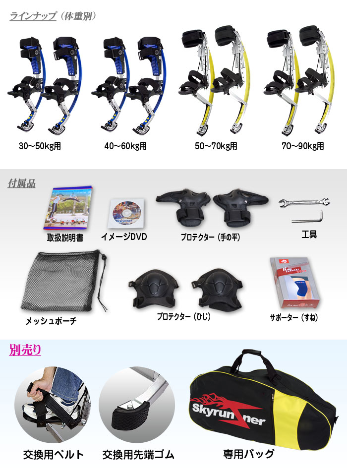 楽天市場】ジャンピングスティルト 西洋竹馬 50-70k用 ジャンピング