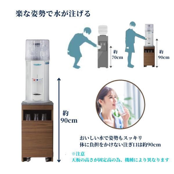 楽天市場】ウォーターサーバー置き台 キャスター付きウォーター