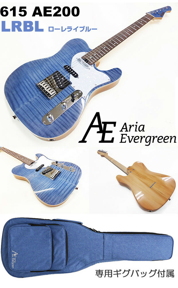 楽天市場】エレキギター 初心者セット 入門セット AriaProII 615 AE200
