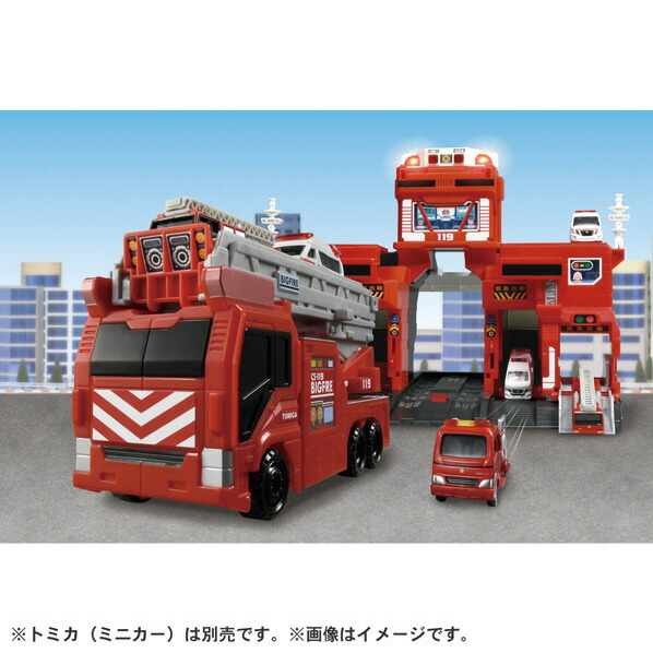 楽天市場】タカラトミー トミカ 変形出動ビッグファイヤーコマンド