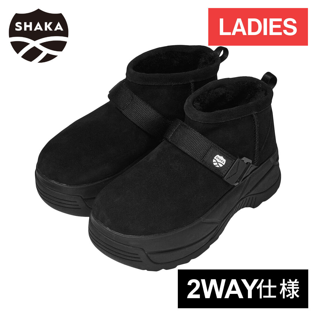 楽天市場】シャカ SHAKA レディース 厚底 ショート ムートン ブーツ