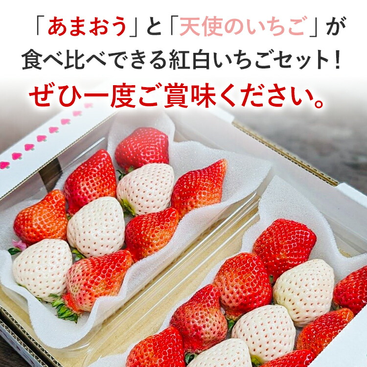 楽天市場】【ふるさと納税】紅白いちごセット（あまおうと天使のいちご