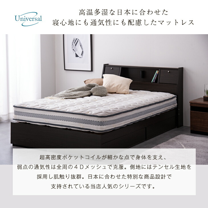 楽天市場】【正午~クーポン3%引】 超高密度コイル マットレス付