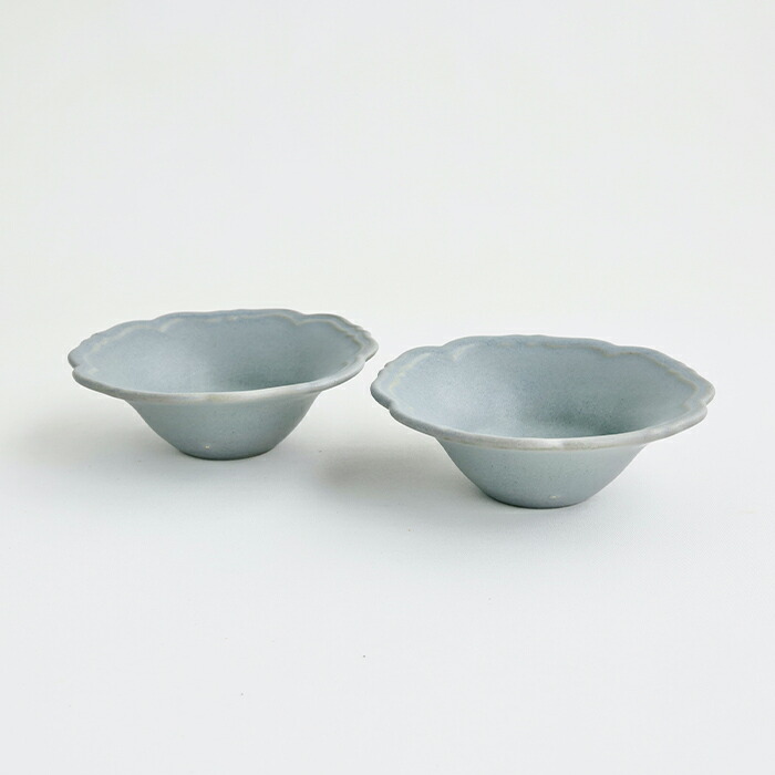 楽天市場】【ふるさと納税】【Awabi ware】輪花小鉢 ペアセット（青