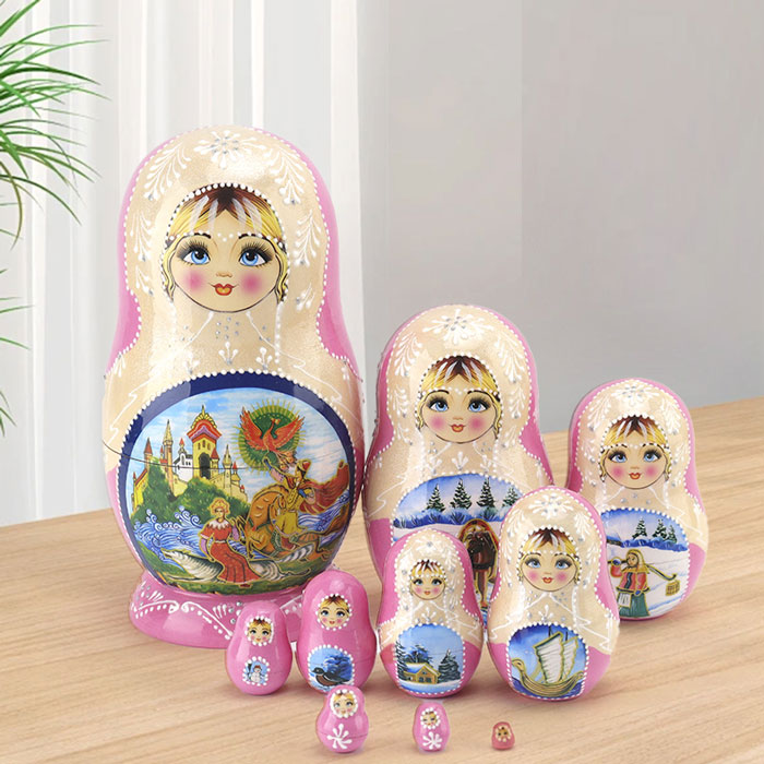 楽天市場】マトリョーシカ ロシア 人形 民芸品 土産物 手作り人形