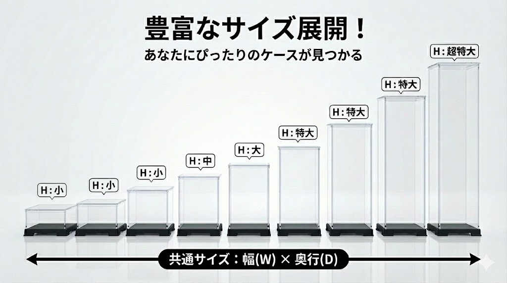 楽天市場】選べる100サイズ コレクションケース 卓上 フィギュアケース