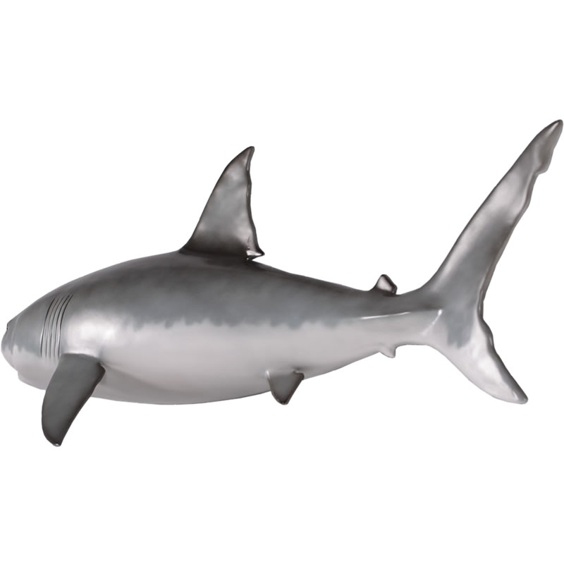 楽天市場】FRPアニマルオブジェ 壁掛けホホジロザメ置物 動物 魚 鮫