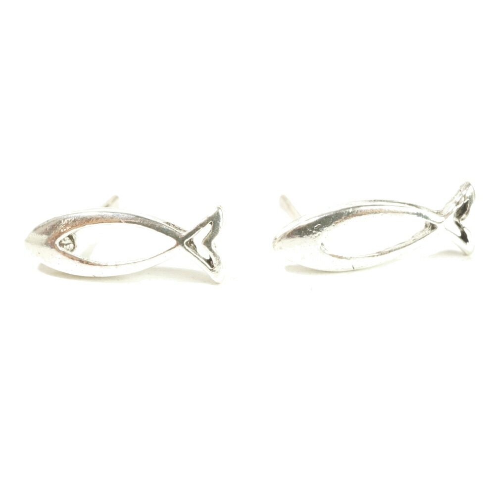 楽天市場】シルバーピアス シルバー925 スタッドピアス 魚 フィッシュ