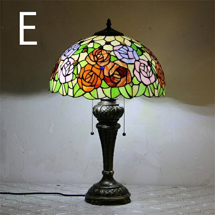 楽天市場】40*63CM 花柄 10タイプ展開 ステンドグラスランプ スタンド