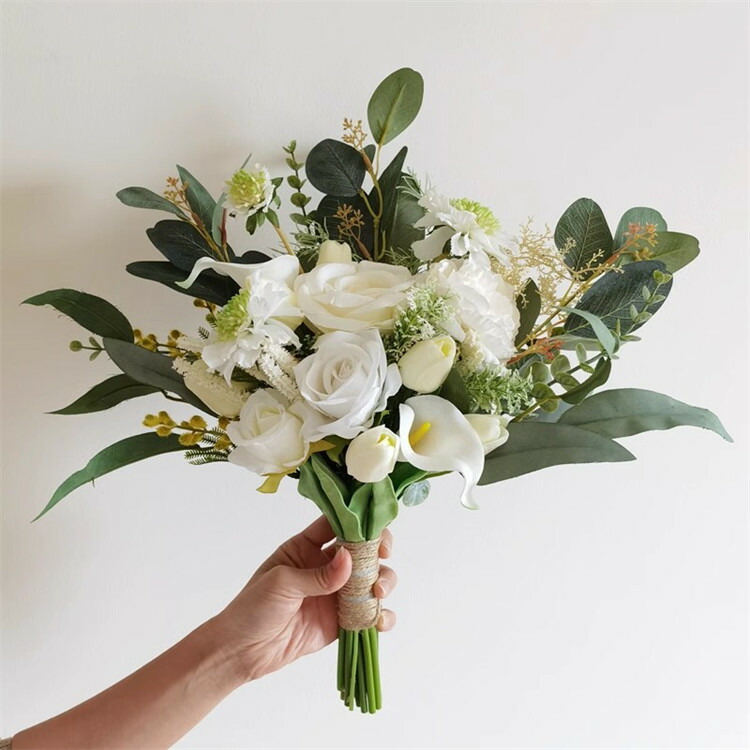 楽天市場】ウェディング ブーケ ホワイト グリーン 白 花束 ブーケ