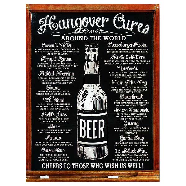 楽天市場】BEER 二日酔いを治す方法 Hangover Cures レトロシリーズ