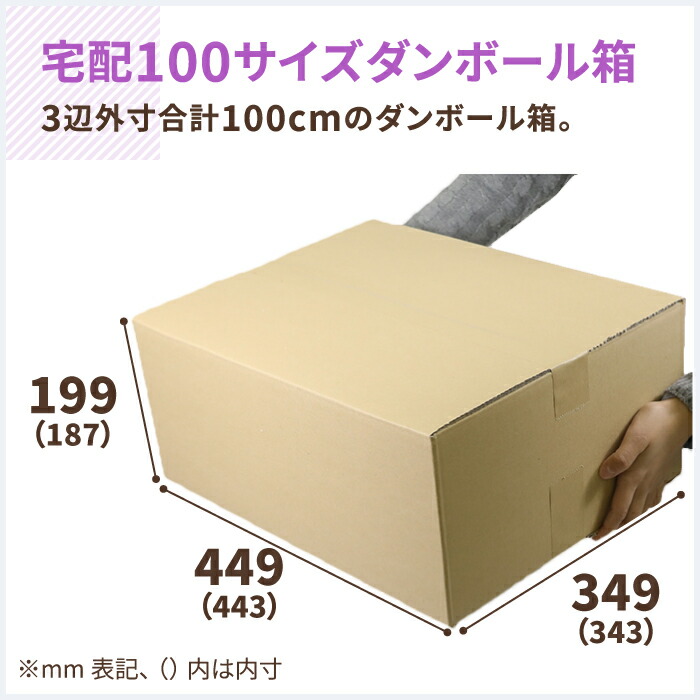 楽天市場】ダンボール 100サイズ 10枚 (443×343×187) Amazon FBA