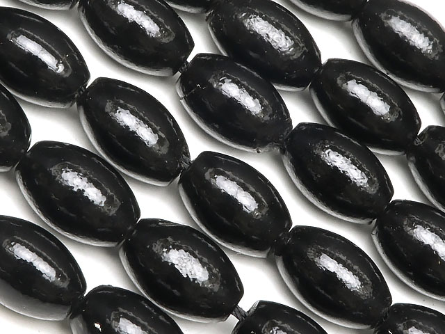 楽天市場】ブラックコーラル（黒珊瑚）ライス 10×6mm【1連販売