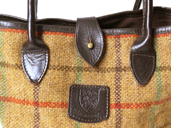 楽天市場】□ Harris Tweed ハリスツイード x 本革 レザー 切替