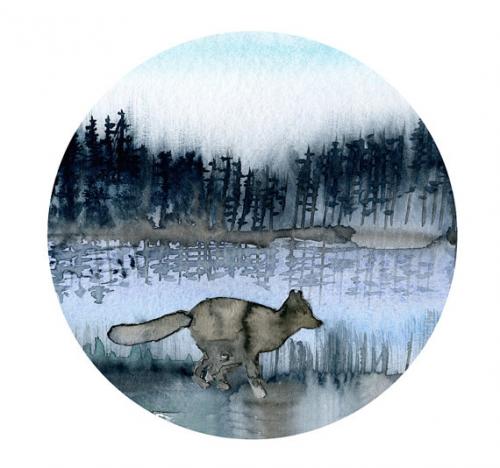 楽天市場】THE CLAY PLAY | WATERCOLOR NORDIC NATURE WITH FOX (no