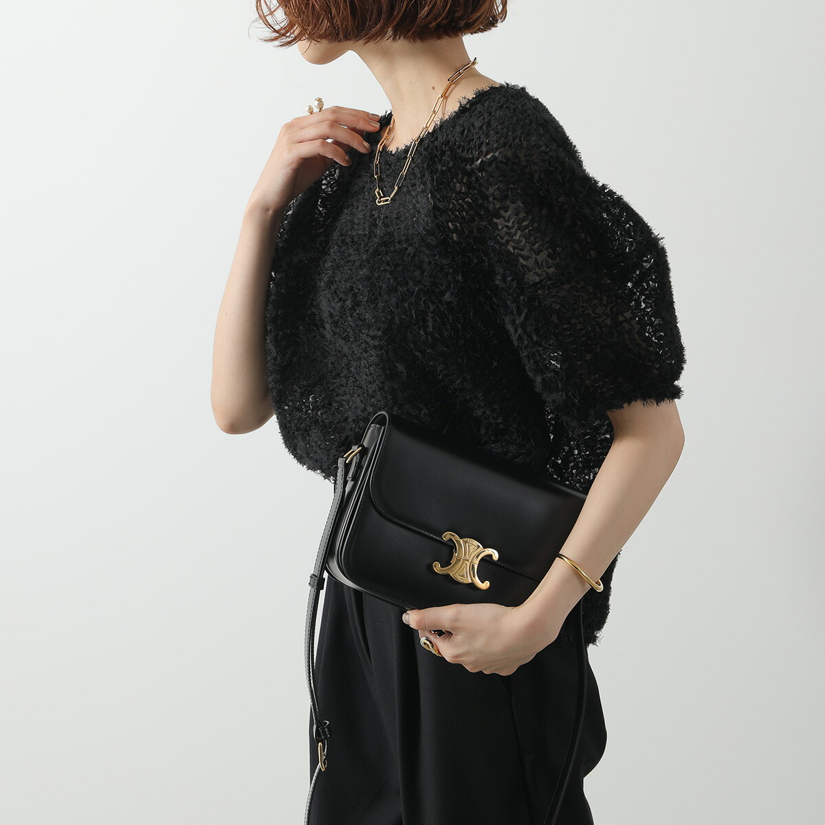 楽天市場】CELINE セリーヌ ショルダーバッグ Medium Triomphe