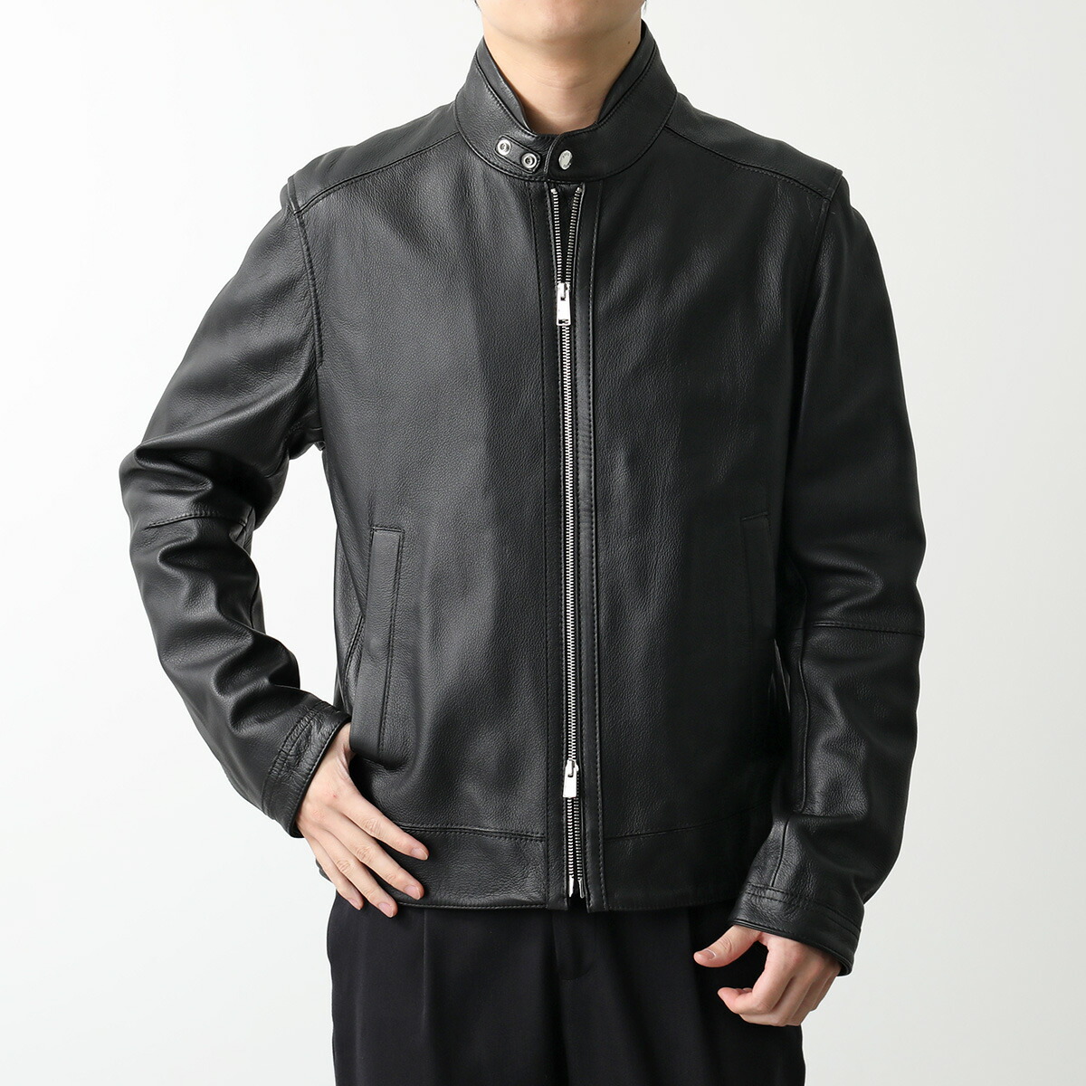 楽天市場】HUGO BOSS ヒューゴボス レザージャケット 50518906 メンズ