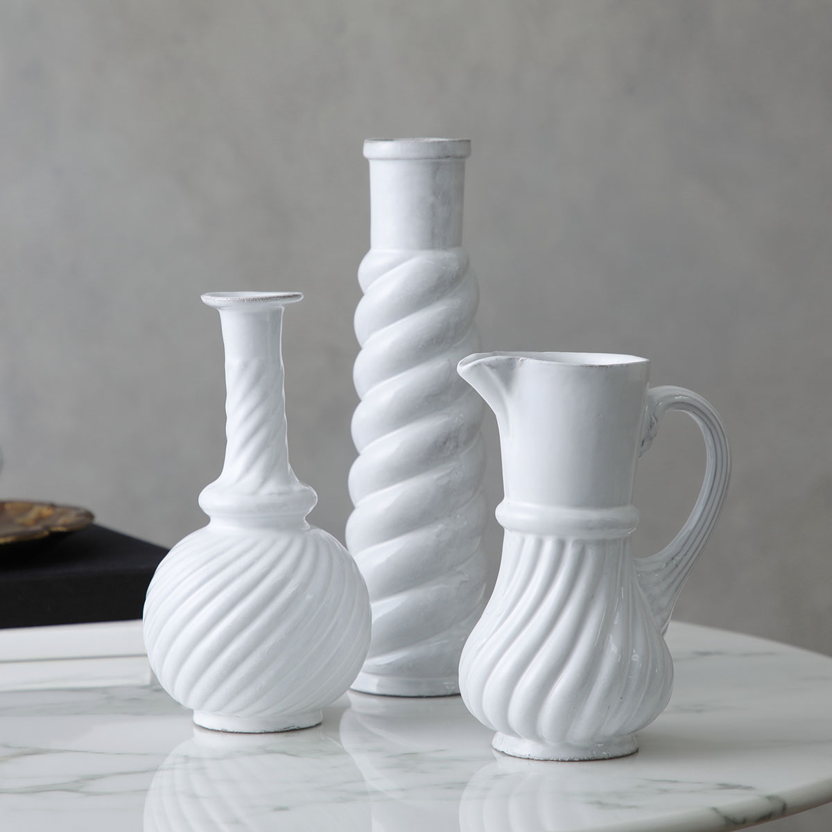 楽天市場】Astier de Villatte アスティエ・ド・ヴィラット 花瓶 Round
