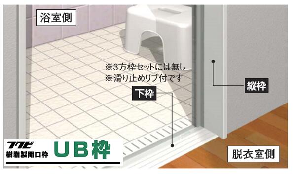 楽天市場】☆フクビ化学工業 樹脂製 開口枠【UR11D23】UB枠 3方枠