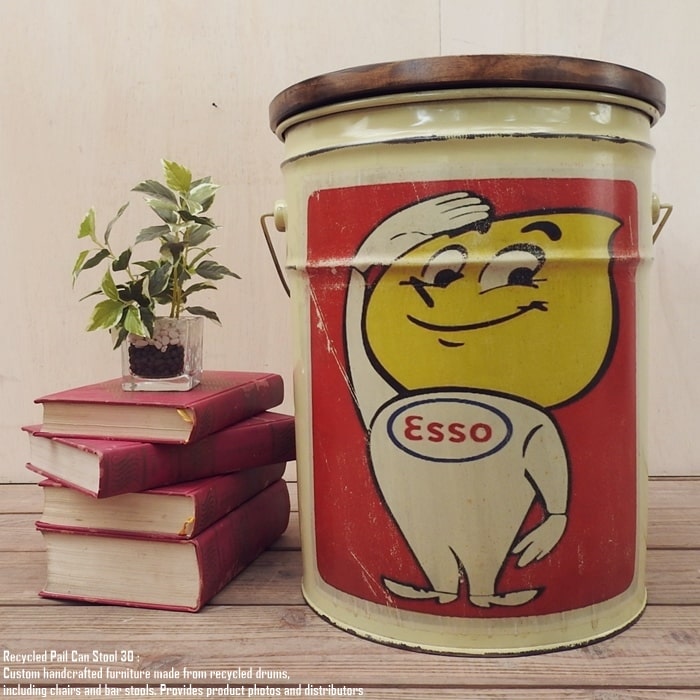 楽天市場】[ポイント2倍]ペール缶 スツール Esso Man [エッソマン