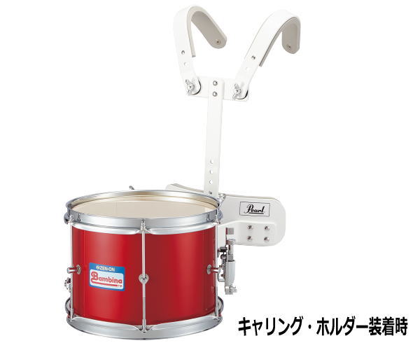 楽天市場】ゼンオン/バンビーナ マーチング スネアドラム 赤 PG-3NR