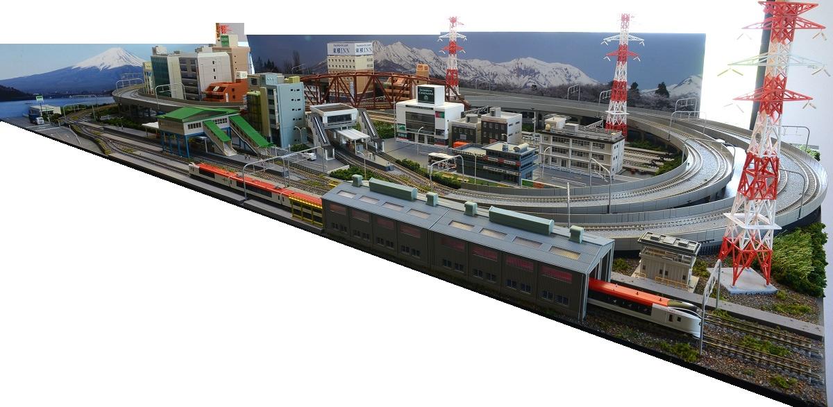 楽天市場】鉄道模型ジオラマレイアウトNゲージ用 複線渡り線