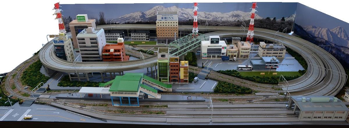 楽天市場】鉄道模型ジオラマレイアウトNゲージ用 複線渡線[183cm