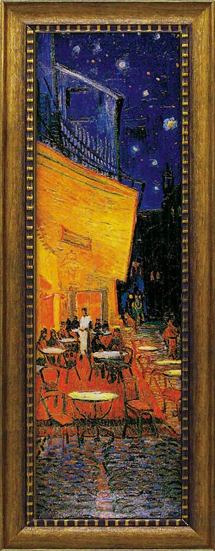 楽天市場】絵画 LLサイズ ゴッホ 「夜のカフェテラス」/インテリア 額