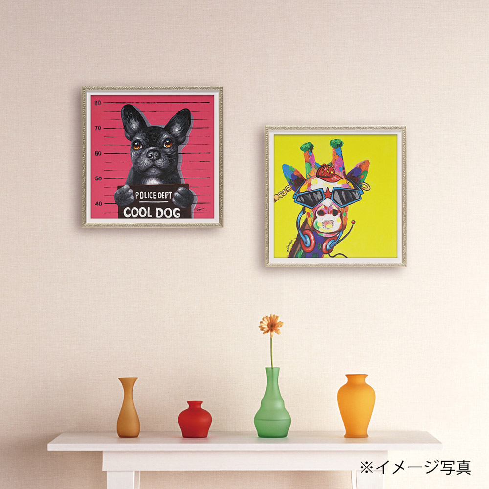 楽天市場】絵画 オイル ペイント アート ファンキー ジラフ（Sサイズ