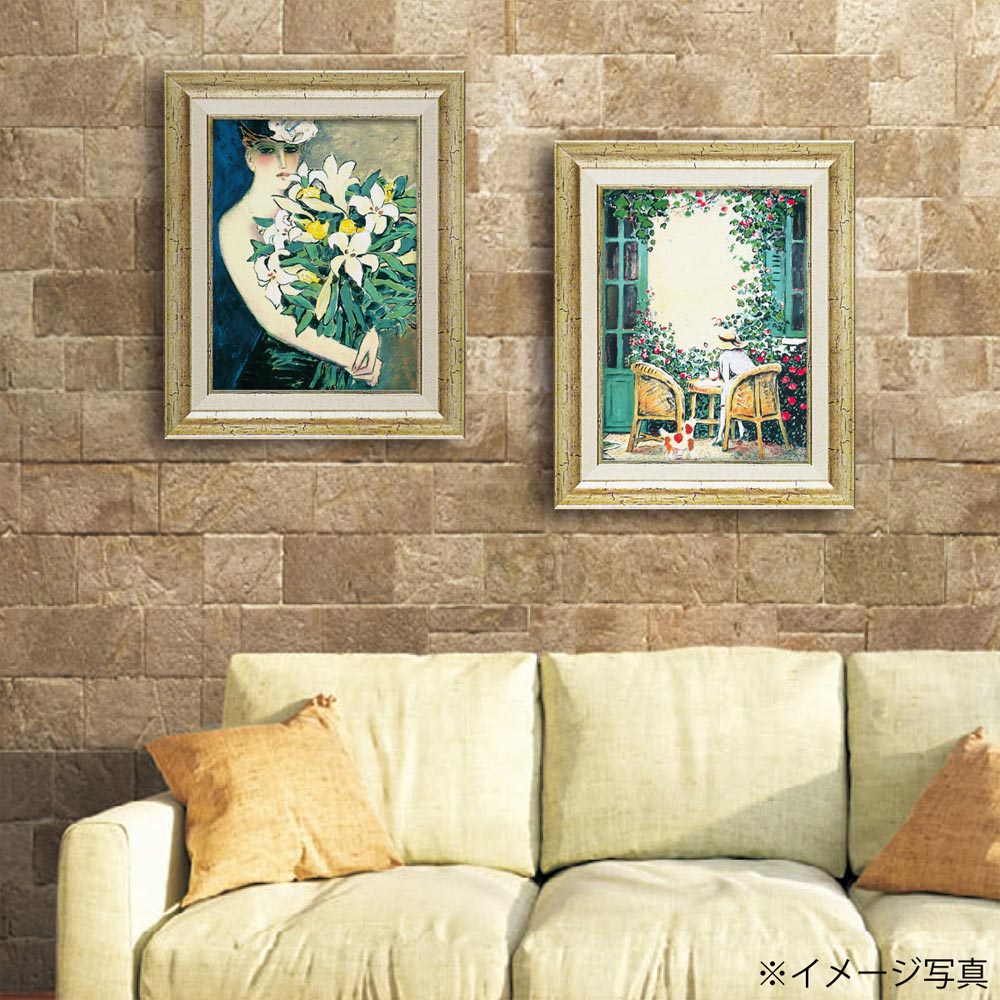 楽天市場】絵画 カシニョール「ユリ」 額入り 女性画 人物画 アート