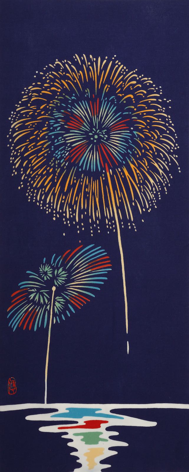 楽天市場】絵てぬぐい 絵画 花火メール便 /手ぬぐい 手拭い タオル