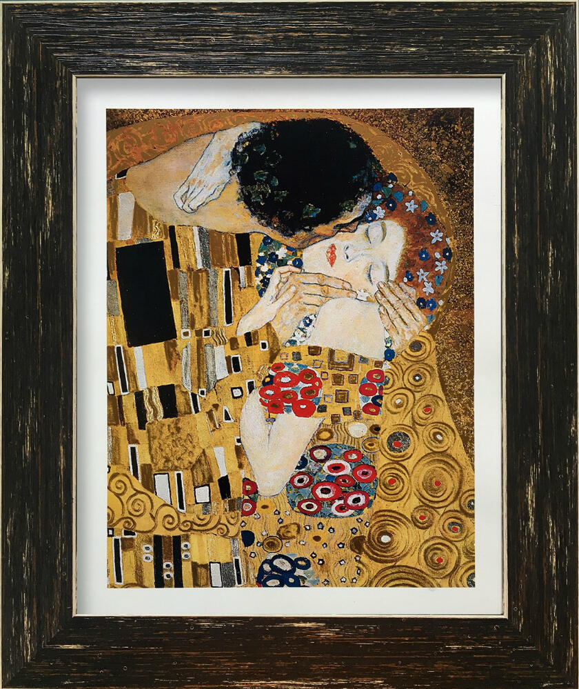 楽天市場】名画アートフレーム 接吻 グスタフ・クリムト(Gustav Klimt