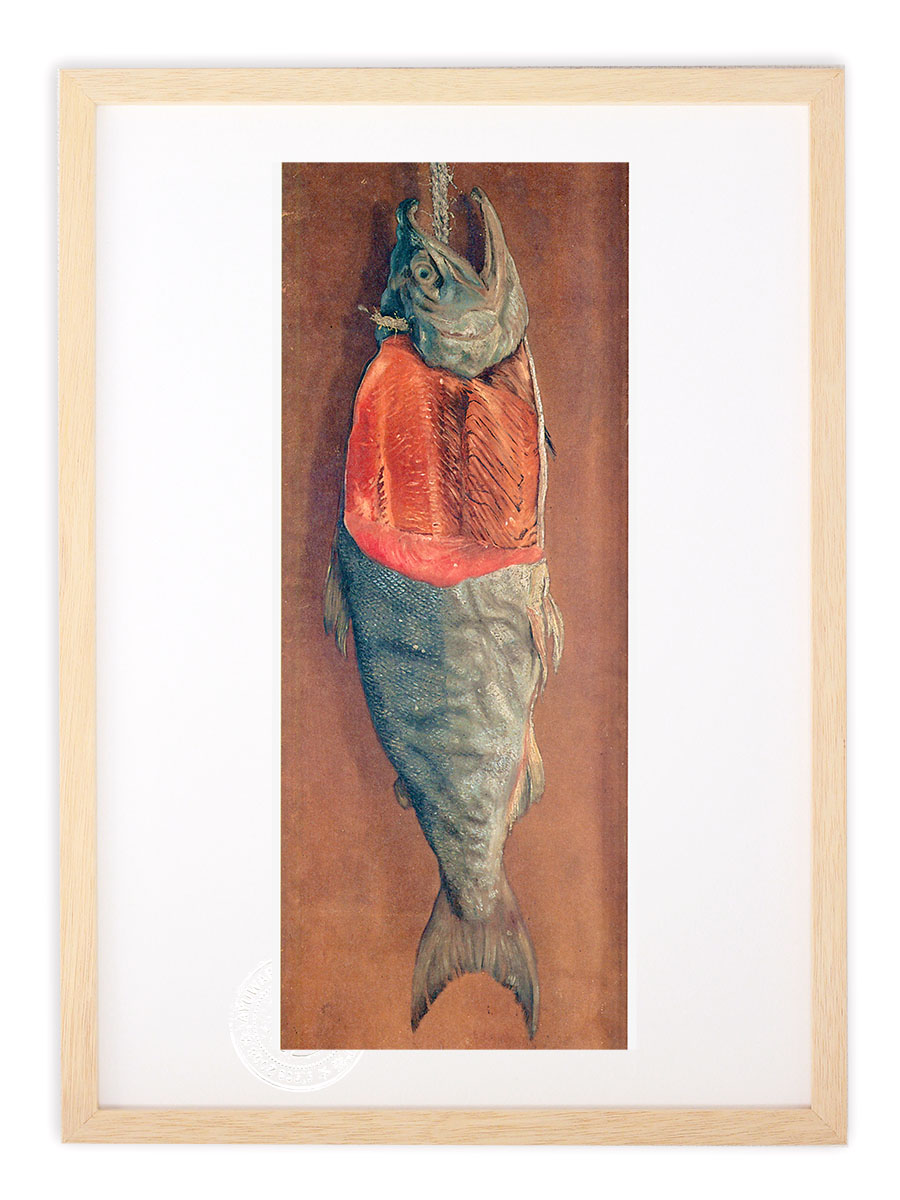 楽天市場】版画 絵画 名画 日本画 鮭 高橋由一 インテリア 壁掛け 額