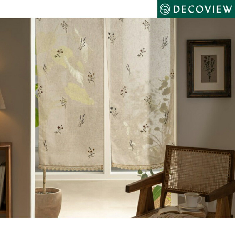 楽天市場】☆配送無料☆ [DECO VIEW] NATURAL FLOWER GARDEN カーテン