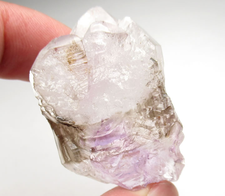 楽天市場】エレスチャル水晶 スモーキーアメジスト 虹あり35.知識の