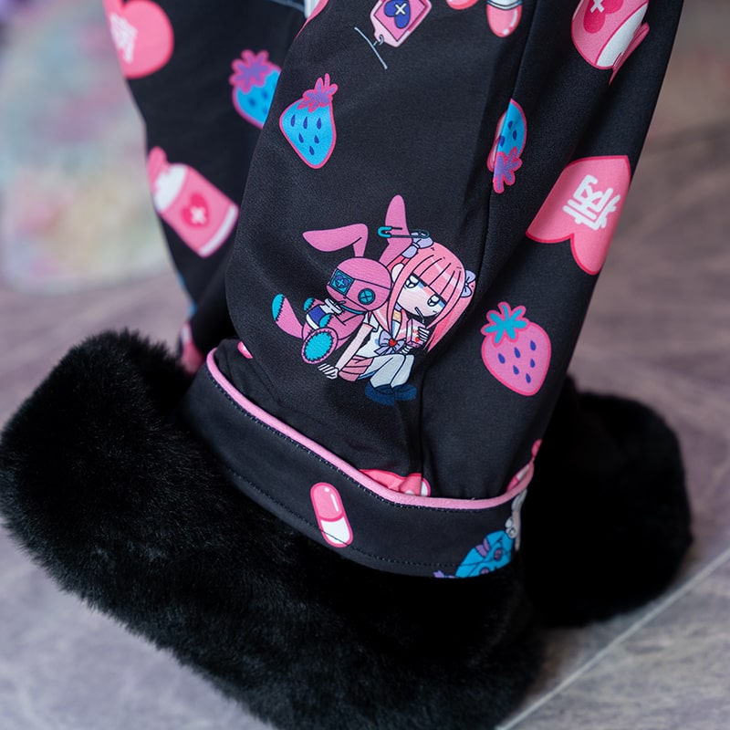 楽天市場】Pメンヘラチャンミルネロ パジャマパンツパンツ 10分丈 原宿