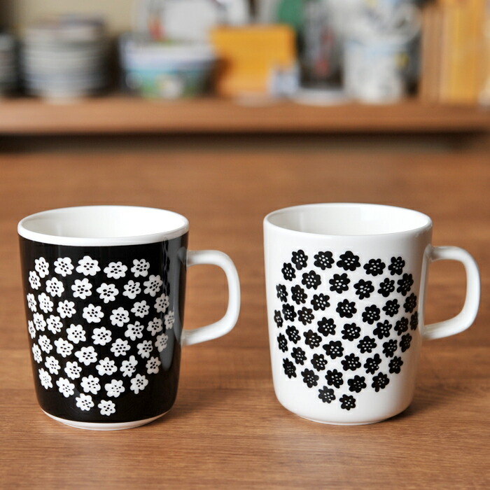 楽天市場】マリメッコ marimekko プケッティ 限定マグ 【 ブラック