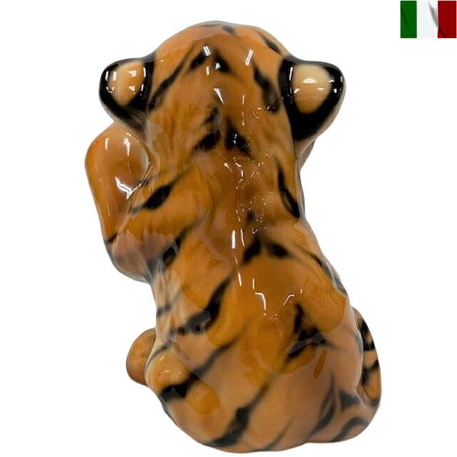 楽天市場】タイガー 置物 小虎 虎 イタリア インテリア オブジェ 陶器